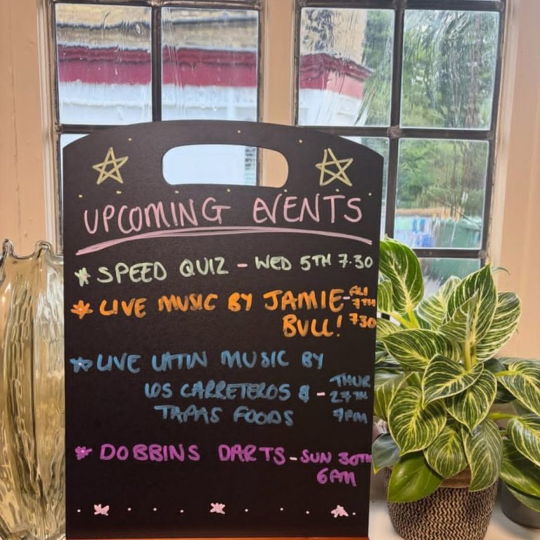 Snug Bar, Darts area, Upcoming Events